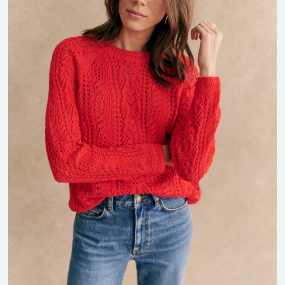Sézane Zachary Coral Small sweater excellent condition